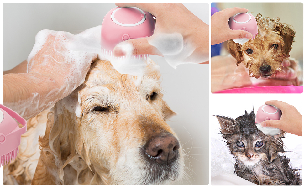 Dog Cat Bath Brush