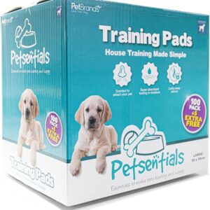 Petsentials Leakproof, Quick Dry, Dog/Puppy Disposable Training Pads Pack x105