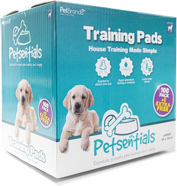 Petsentials Leakproof, Quick Dry, Dog/Puppy Disposable Training Pads Pack x105