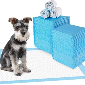 Puppy Training Pads, Training Pads Mats for Younger Pets, Dog and Cat Pee Diaper with Heavy Duty Absorbency - Small, Medium, Large, Extra Large (33 x 45, 20), White