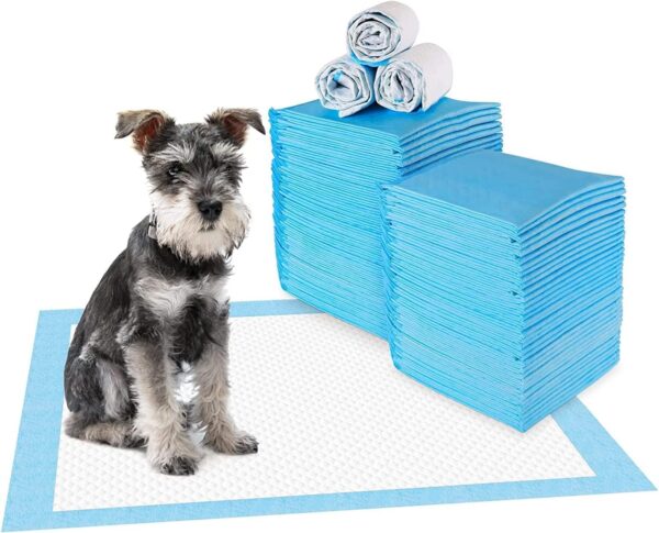 Puppy Training Pads, Training Pads Mats for Younger Pets, Dog and Cat Pee Diaper with Heavy Duty Absorbency - Small, Medium, Large, Extra Large (33 x 45, 20), White