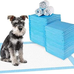 Puppy Training Pads, Training Pads Mats for Younger Pets, Dog and Cat Pee Diaper with Heavy Duty Absorbency - Small, Medium, Large, Extra Large (45 x 60, 10), White (PP)