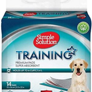 Simple Solution Absorbent Premium Dog and Puppy Training Pads -Pack of 14