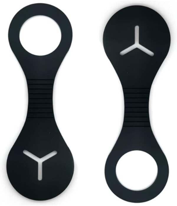 2 Pcs Poop Bag Holder Silicone Pet Waste Bag Holder Hands Free Poop Bag Carrier for Leash Dispenser Accessories