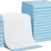 200 Count Dog and Puppy Training Pads, Ultra Absorbent and Odor Eliminating, Leak-Proof 5-Layer Potty Training Pads with Quick-Dry Surface, Blue (33 x 45cm)