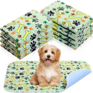 6 Pcs Washable Pee Pads for Dogs 60 x 40 cm Reusable Puppy Pads Absorbent Waterproof Dog Pee Pads Whelping Mats Non Slip Training Pads Odor Control for Dogs Small Pets Cat Home Travel