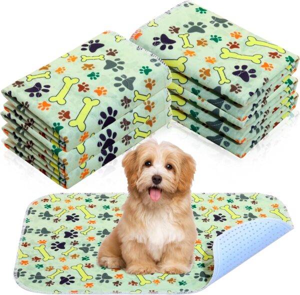 6 Pcs Washable Pee Pads for Dogs 60 x 40 cm Reusable Puppy Pads Absorbent Waterproof Dog Pee Pads Whelping Mats Non Slip Training Pads Odor Control for Dogs Small Pets Cat Home Travel