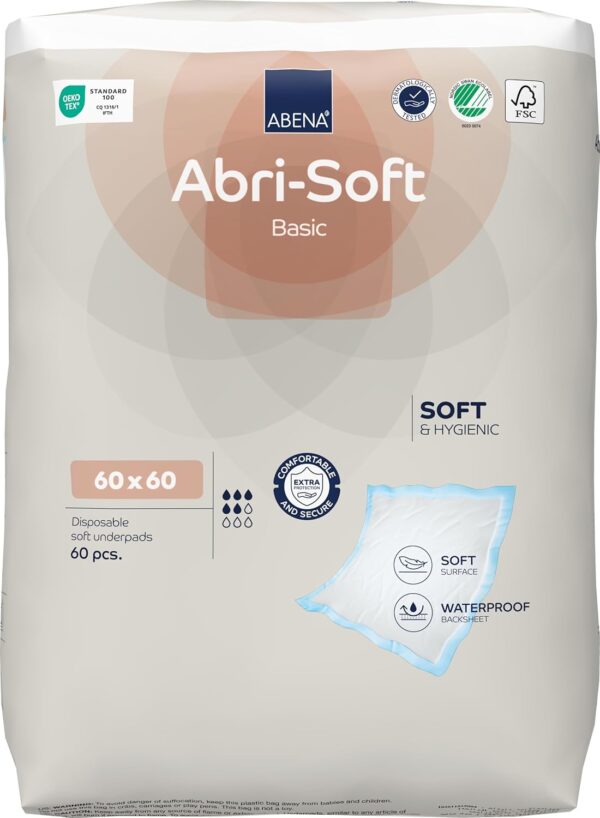 Abri-Soft Basic Disposbale Puppy Pad, 60x60