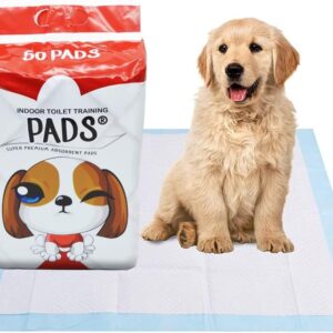 Aliza puppy training pads in three sizes | super absorbent, leak proof dog training pads | toilet training pee pads dogs, cats, pets | large puppy pads in multi-packs