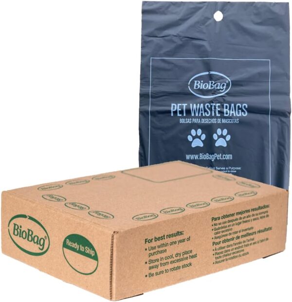 BioBag Premium Pet Waste Bags, Standard Size, 200 Count, Great For All Dog Breeds, Fits in Standard Park Dispensers