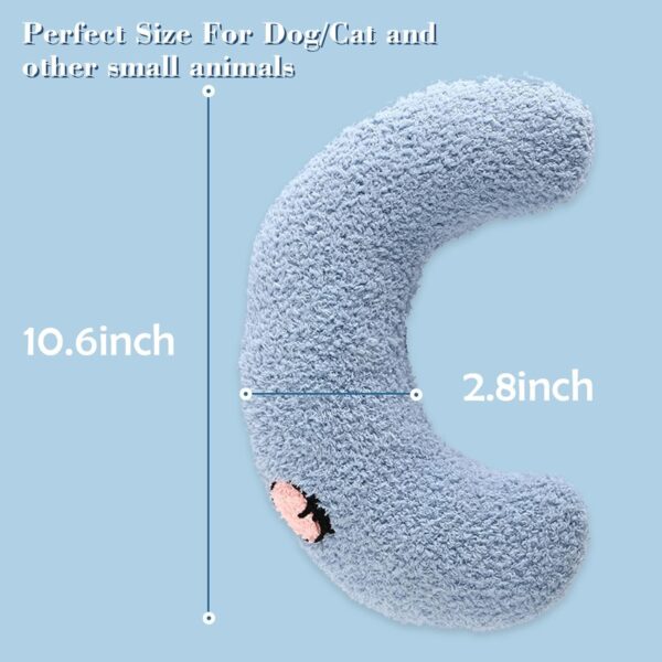 DENTRUN Cat Pillow Pets Soft Toy Cat Calming Pillow for Dog Anxiety Relief Puppy Hugging Pillow Neck U Shaped Pillow Dog Bed Cushion Sleeping Improve Comfort Cat Plush Toy