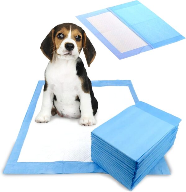 Discount Seller Large Puppy Pads 50 Packs (60x60cm) Multi Layered Leakproof and Highly Absorbent Odour Locking Dog Pads—Anti-Slip and Disposable Puppy Training Pads