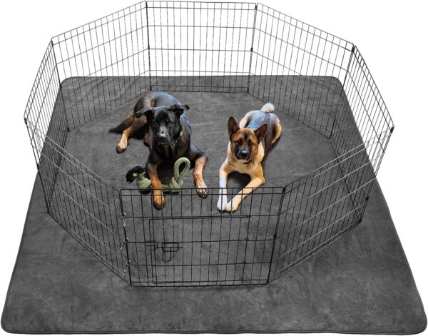 Dog Pee Pad Washable-Extra Large 72x72/65x48 Instant Absorb Training Pads Non-Slip Pet Playpen Mat Waterproof Reusable Floor Mat for Puppy/Senior Dog Whelping Incontinence Housebreaking