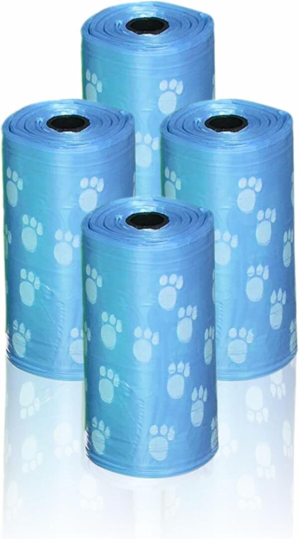 Dog Poo Bags Disposal Poo Bags Leak Proof Waste Bag Doggy Toilet Poop Roll For Dogs Cat Puppy Pet Accessories Home Garden Outdoor Essentials Assorted Color 30cm X 22cm 60Pcs (Pack Of 4 Rolls)