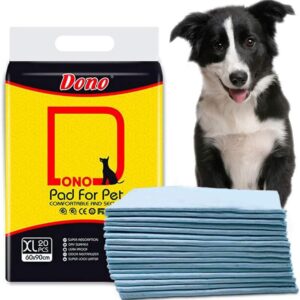 Dono Pet Training Pee Incontinence Pad for Dogs & Cats New Puppy House Training Pads Mats for Younger Pets, Adult Pets Including 20 PCS 60 * 90cm Anti Slip & Leakproof Super Absorption