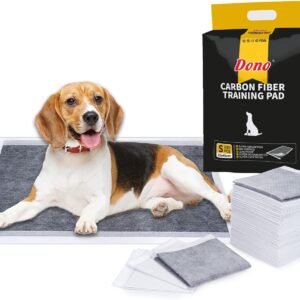 Dono Pet Training Puppy Pads - 100 Carbon Puppy Pee Wee Toilet Trainer Pads Super Absorbent Deodorizing Heavy Duty Dog Pet Pads S