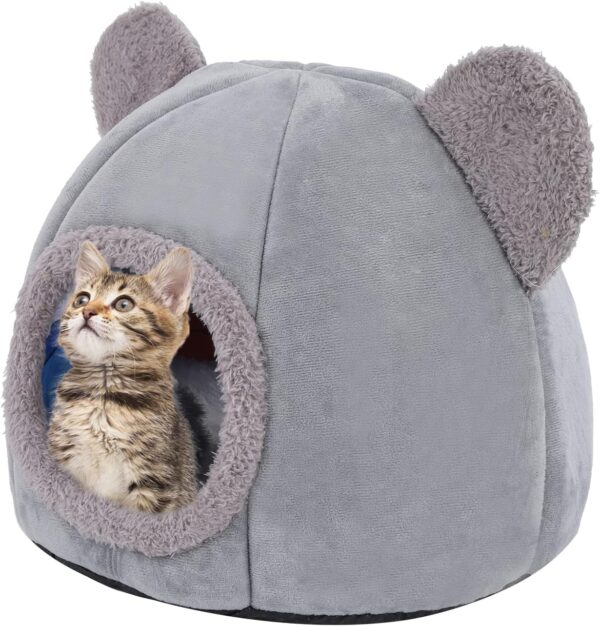 Felt Cat Cave Cat Cave Bed Eco-Friendly Felt Cat Cave Self-Warming Cat Bed Foldable Comfortable Pet Cat Bed Tent House machine washable Perfect for Cats, Kittens, Indoor Cats