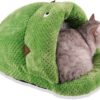 HIKEMAN Cat Beds kitten Beds - Soft Warming Cat Sleeping Bag,Washable with Non-Slip Bottom for Puppy Rabbit Kitty Small Medium Pets Sleeping Indoor (Type 02)