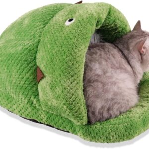 HIKEMAN Cat Beds kitten Beds - Soft Warming Cat Sleeping Bag,Washable with Non-Slip Bottom for Puppy Rabbit Kitty Small Medium Pets Sleeping Indoor (Type 02)