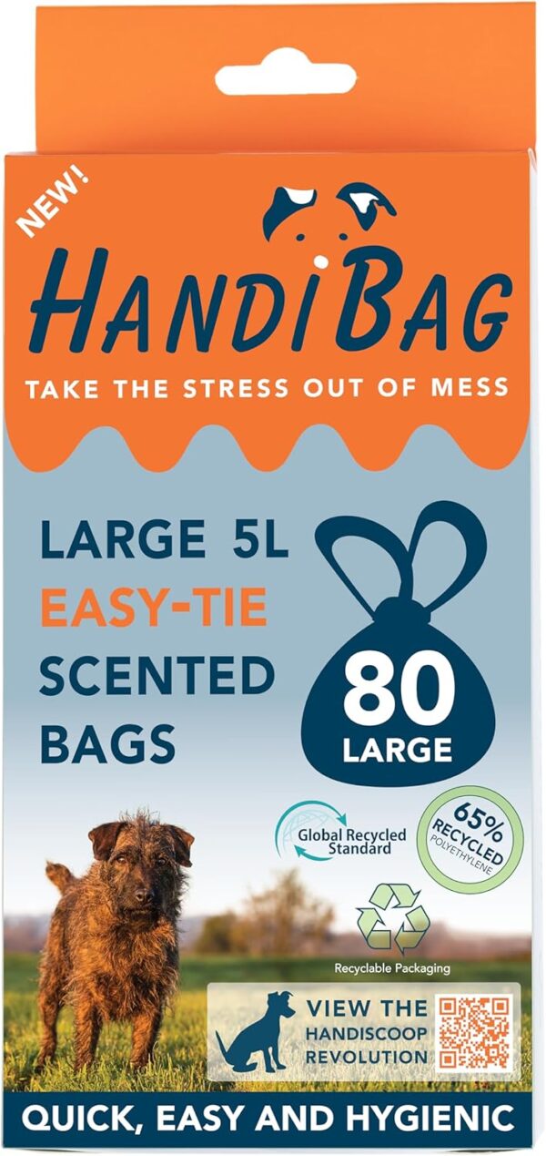 Handipet Handiscoop biodegradable scented dog waste bags (Pack of 80)