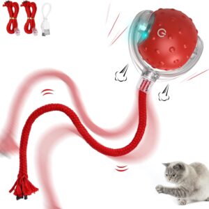 Iokheira Interactive Cat Toy Electric Automatic Toys for Indoor Cats, Rechargeable Irregular Moving Toys, Stimulate Cats' Hunting Instincts, Cats Adult, All Floors & Carpet Available