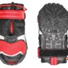 Kurgo Blaze Cross Dog Shoes, All Season Boots for Dogs, Water-Resistant, Anti-Slip Soles, Small-Chili Red/Black