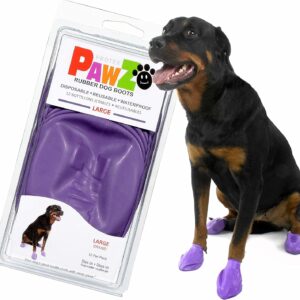 Large Pawz Durable All Weather Dog Boots (12 boots)