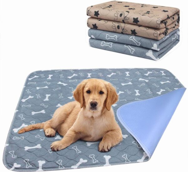 Large Puppy Training Pads (80x90cm) 2 Pack Machine Washable Pee Pads for Dogs Super Absorbency Pet incontinence pads