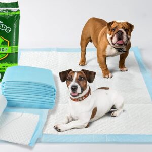 MY TURF Puppy Pads 30 Pack Disposable Dog Training Pads Super Absorbent & Leak-Proof Puppy Training Pads - Quick Dry Dog Pads (60cmx60cm - 30 Count)