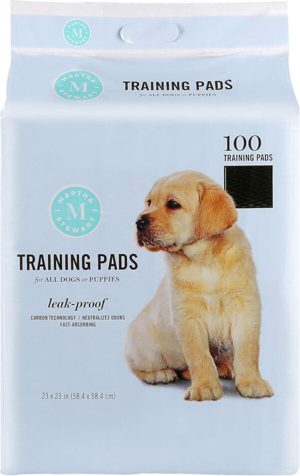 Martha Stewart for Pets Training Pads for All Dogs & Puppies | 23" x 23" Puppy Pads, 100Count, 100 Count - 23" x 23" (FF10284)