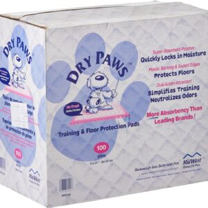 MidWest Homes for Pets Dry Paws Training and Floor Protection Pads, 14-Count