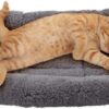 NAMSAN Cat Bed Kitten Bed Cosy Soft Small Pet Cushion Washable Bed for Cat's Nest/Cave(42CM X 28CM)