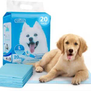 Nobleza 20pcs 60x90cm Ultra Absorbent & Leakproof Dog and Puppy Training Pads, Pet Toilet Pee Pads Large Size with Anti Slip