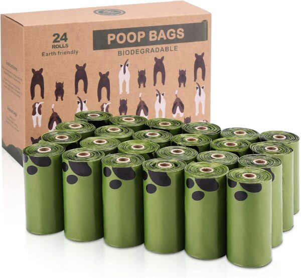 Ownpets Dog Poop Bags (360 counts), Ultra Thick Lavender-Scented Dog Waste Bags, Leak-proof & Biodegradable Pet Poop Bags for Dogs Daily Walks - 24 Rolls