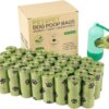 PET4PET Dog Poo Bags, 525 Poo Bags for Dog Waste include 1 Adjustable Dispenser,35 Rolls Thick Biodegradable Dog Poop Waste Bag Rolls, Cardboard Core, 100% Leak Proof and Strong, (Green)
