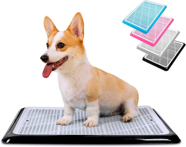 Pet Awesome Dog Potty Tray/Puppy Pee Pad Holder 25”x20” Indoor Wee Training for Small and Medium Dogs