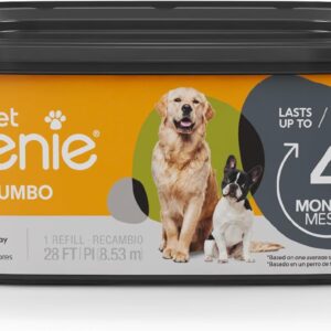 Pet Genie – Jumbo 1-Pack – Up to 4 Months of Supply - Ultimate Odor Control Dog Poop Bags