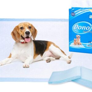 Pet Training Pee Incontinence Pad - Dono Puppy House Training Pads Mats for Younger Pets, Adult Pets 60*90cm Highly Absorbent & Leakproof 1 bag