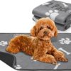 Petbank Reusable Pee Pads for Dogs - 2 Pack Washable Puppy Training Pads - High Absorbency Non-Slip Puppy Training Pads - Waterproof Pee Pads for Breeding Playpen, Potty Crate, Car, Travel - 24" x 18"