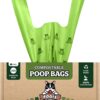 Pogi's Compostable Poop Bags - 250 Dog Poop Bags with Easy-Tie Handles - Leak-Proof, Plant-Based, ASTM D6400 Certified Home Compostable Waste Bags for Dogs