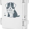 Poop Bag Dispenser Wall Mount Dog Poop Bag Holder Outside Mounted Waterproof Dog Bag Storage Dispenser | Small Pet Waste Station for Yard, Backyard (dispenser only)