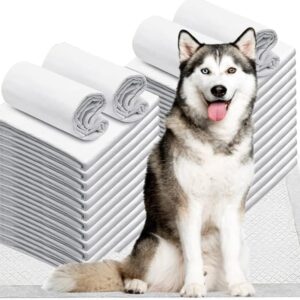 Puppy Training Pads,50 Pack Large Super Absorbent Fast Drying Toilet Dog Pee Pads Leak-Proof Fast Drying Mats Dog Training Pads for Dogs Cats Rabbits Pets Disposable Puppy Pee Pads Dogs (60X45)Cm