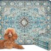 Qeils washable Pee Pads For Dogs, 2 Pack Reusable Puppy Pads 36"x41" Super Absorbent Leakproof Dog Training Pads, Non-slip Potty Pads For Floor, Crate,Couch and Whelping Pads Litter Mat Puppy Supplies
