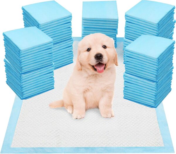 SA Products Puppy Pads 100 Pack, Puppy Training Pads, Puppy Pads | Super Absorbent Large Puppy Pads | Leak-Proof Heavy Duty Training Pads | Dog Pads, Puppy Training, Dog Training Pads, (56 x 56cm)