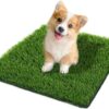 SSRIVER 50x60 CM Artificial Grass for Dogs Dog Training Floor Protection Puppy Potty Trainer Replacement Pee Tray Fake Grass Mat for Professional Dog Grass Pad for Indoor and Outdoor