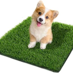 SSRIVER 50x60 CM Artificial Grass for Dogs Dog Training Floor Protection Puppy Potty Trainer Replacement Pee Tray Fake Grass Mat for Professional Dog Grass Pad for Indoor and Outdoor