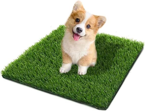 SSRIVER 50x60 CM Artificial Grass for Dogs Dog Training Floor Protection Puppy Potty Trainer Replacement Pee Tray Fake Grass Mat for Professional Dog Grass Pad for Indoor and Outdoor