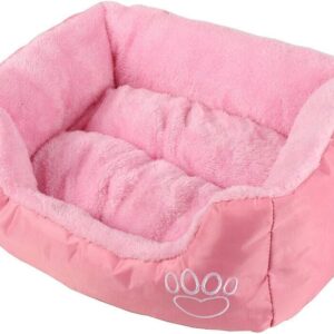 Signzworld Pet Dog Cat Bed Mat Kitten Puppy Soft Cushion Blanket Base Washable Fleece S-XL (Small, Pink)