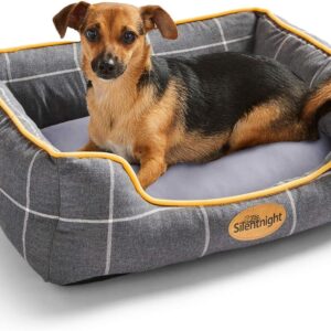 Silentnight Impress Memory Foam Pet Dog Bed – Small Cosy Comfortable Pet Bed for Puppy, Dog, Kitten or Cat – Machine Washable, Super Supportive with Memory Foam Cushion – Grey, Small