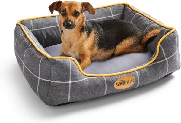 Silentnight Impress Memory Foam Pet Dog Bed – Small Cosy Comfortable Pet Bed for Puppy, Dog, Kitten or Cat – Machine Washable, Super Supportive with Memory Foam Cushion – Grey, Small